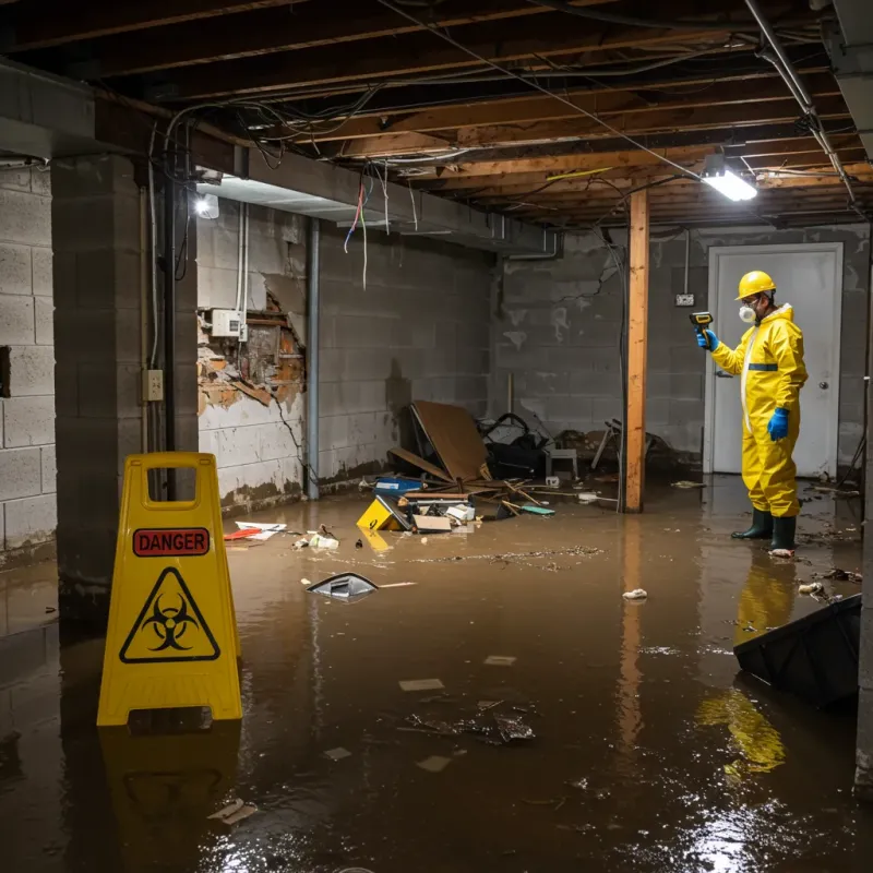 Flooded Basement Electrical Hazard in North Slope Borough, AK Property